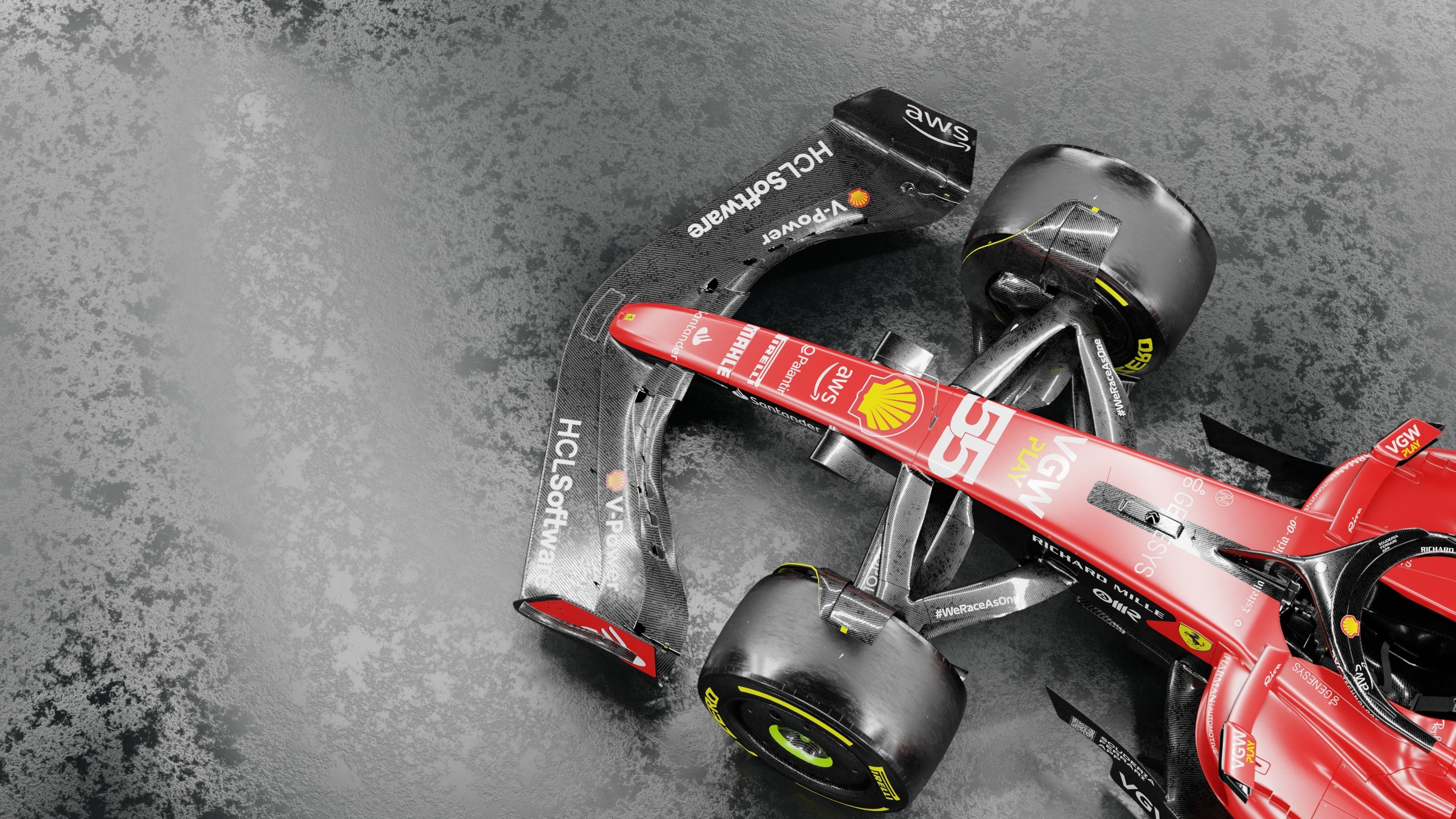 F1 2023 Ferrari  SF-23 Low-poly 3D model_6