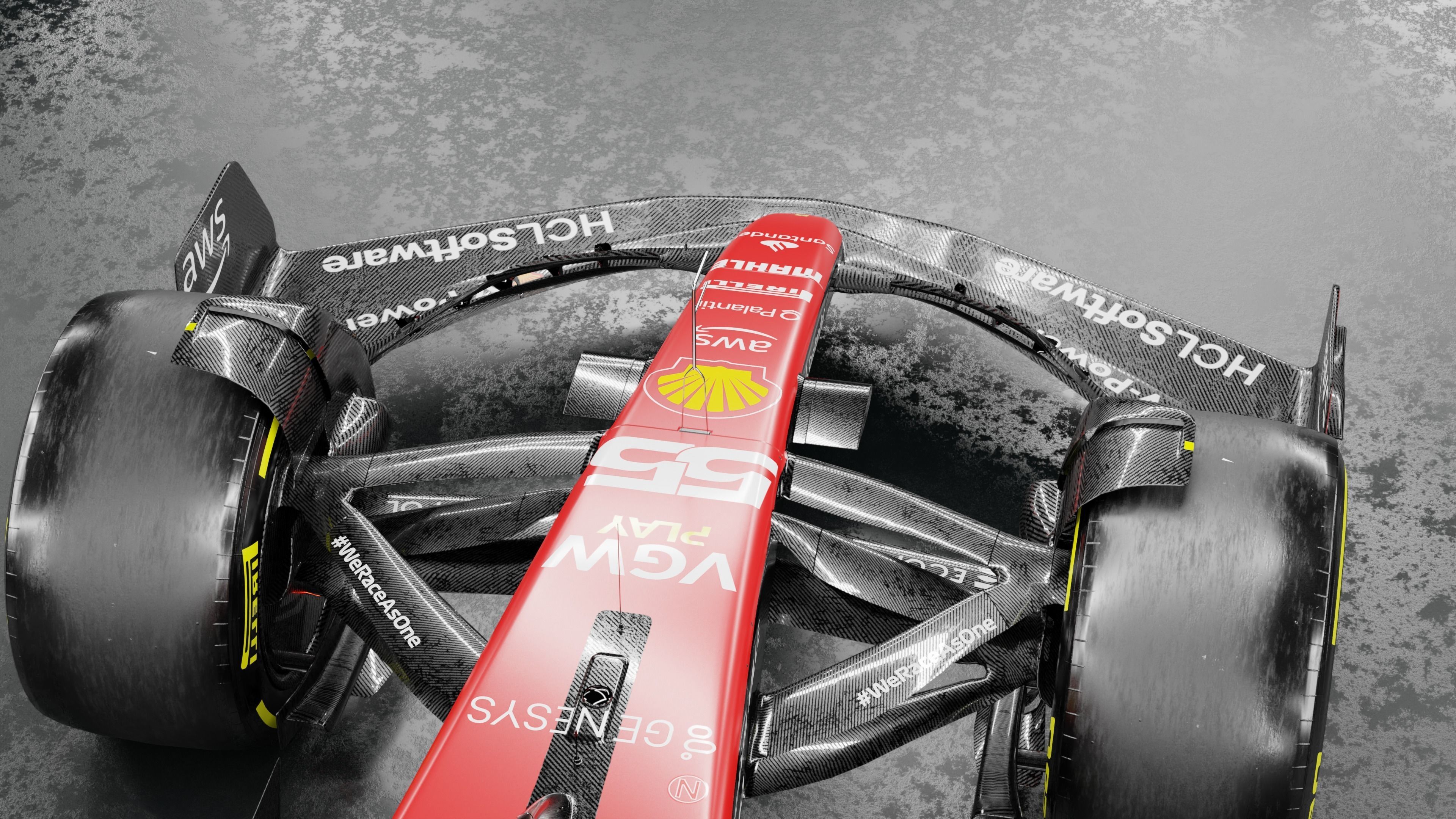 F1 2023 Ferrari  SF-23 Low-poly 3D model_8