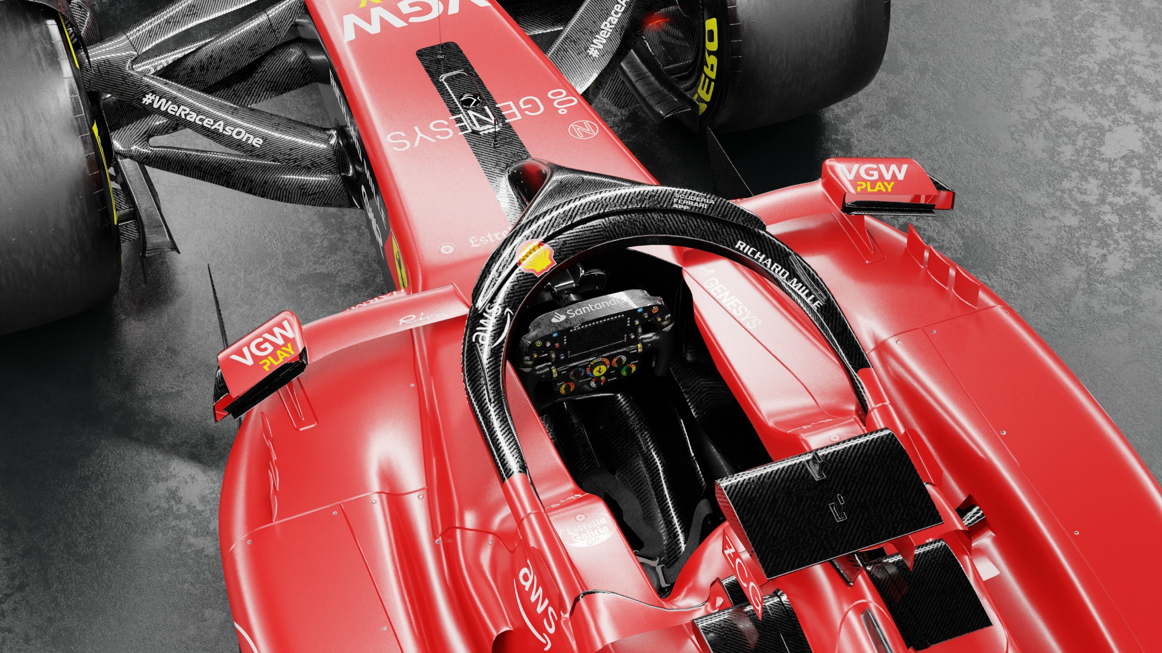 F1 2023 Ferrari  SF-23 Low-poly 3D model_14