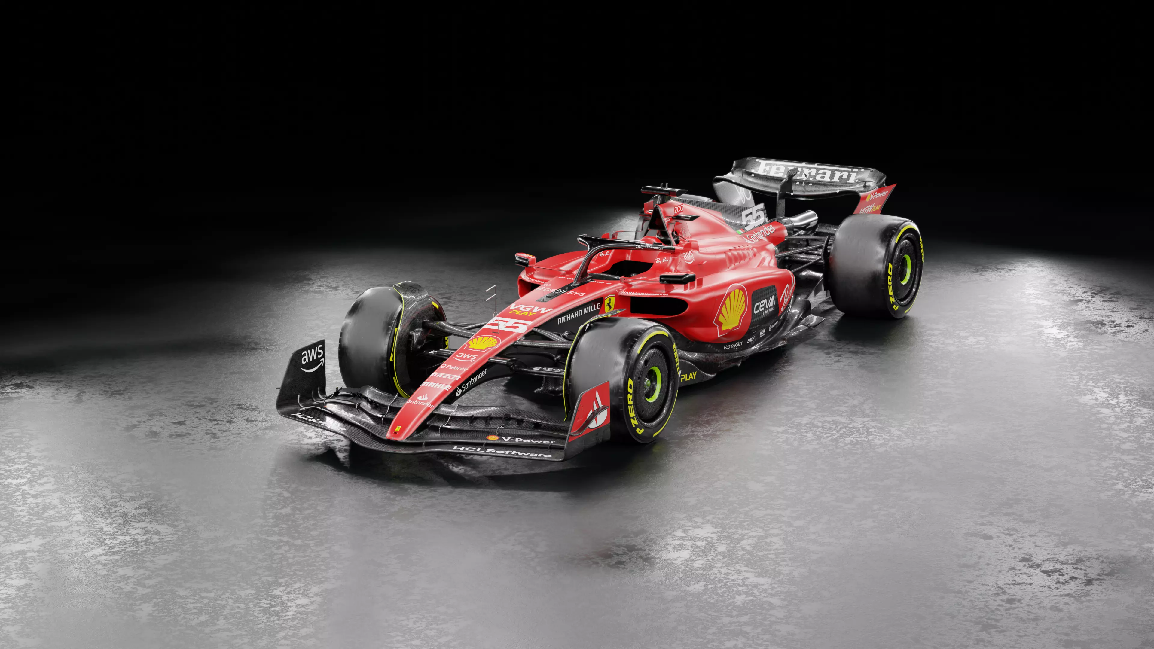 F1 2023 Ferrari  SF-23 Low-poly 3D model_0