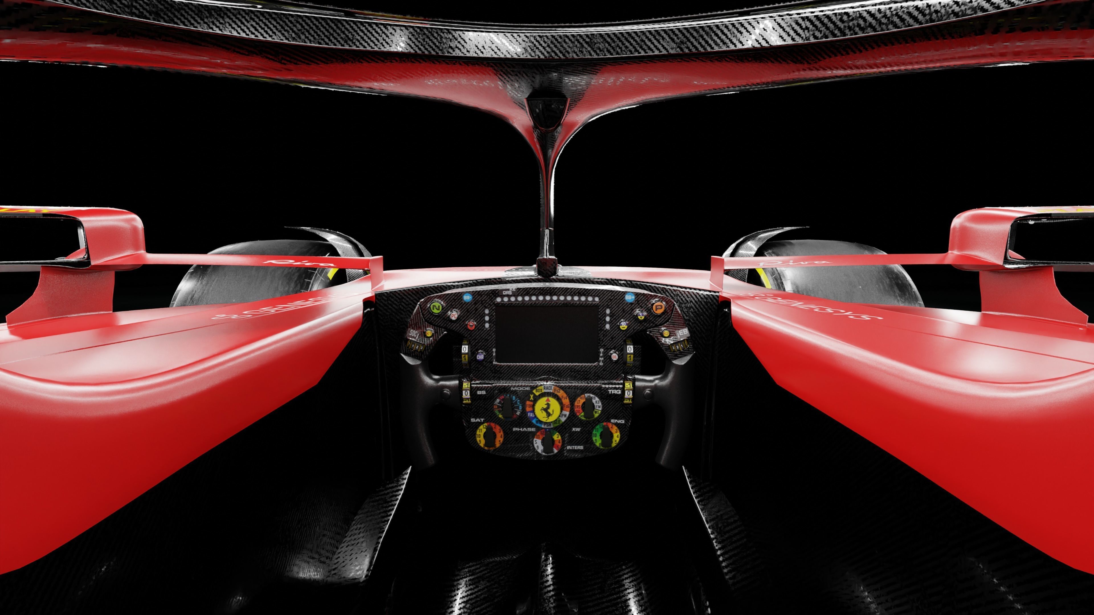 F1 2023 Ferrari  SF-23 Low-poly 3D model_16