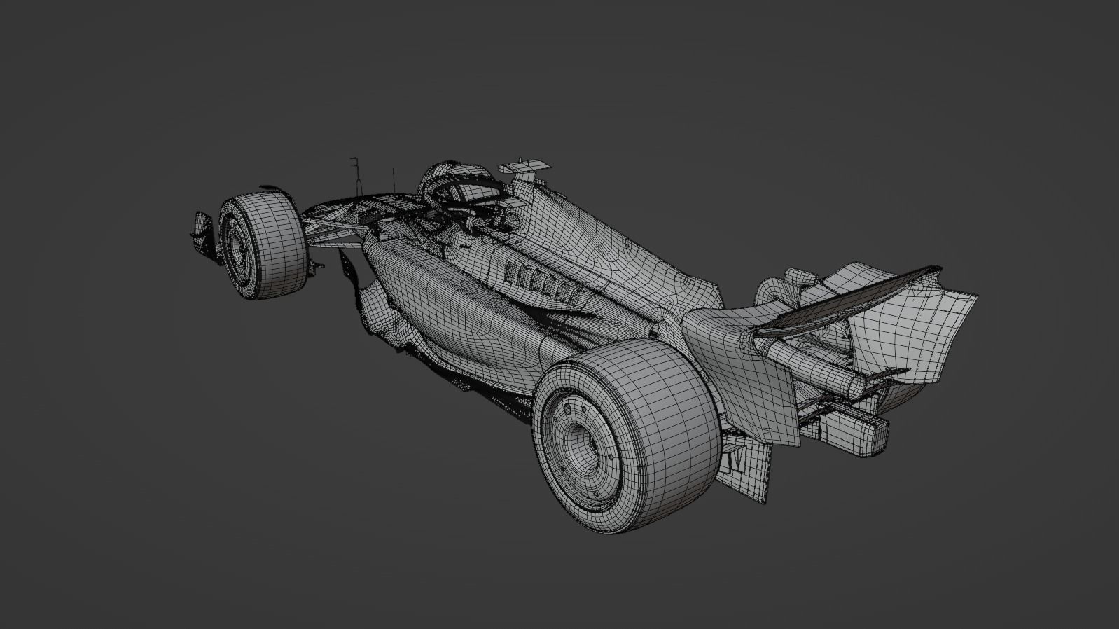 F1 2023 Ferrari  SF-23 Low-poly 3D model_18