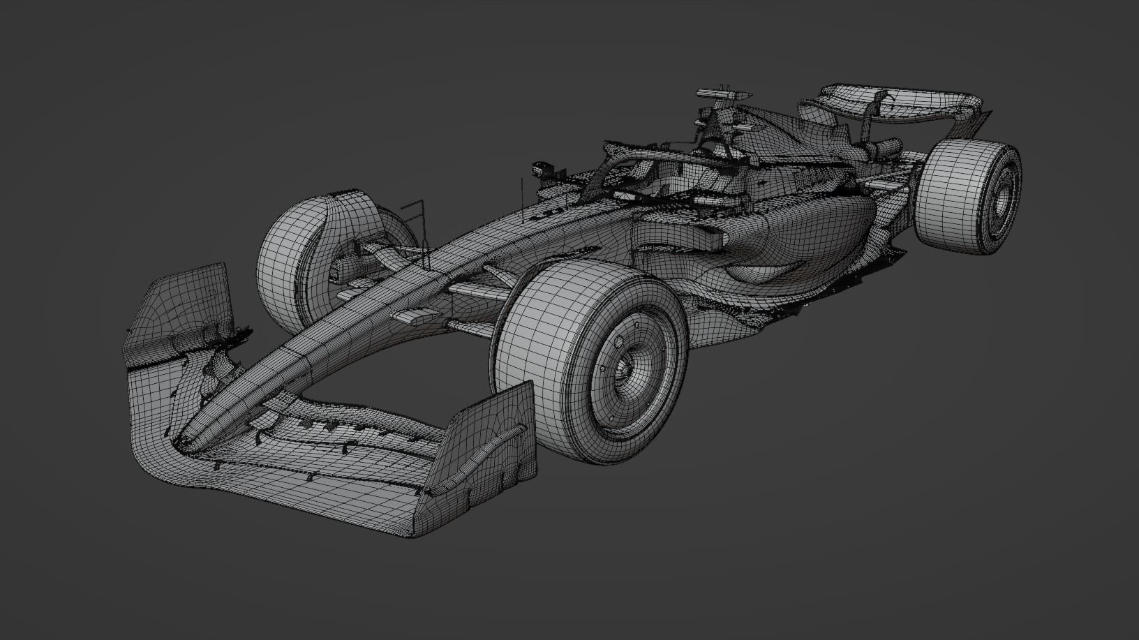 F1 2023 Ferrari  SF-23 Low-poly 3D model_17