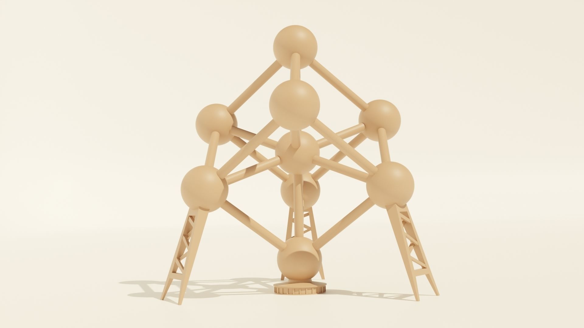 Atomium 3D print model_3