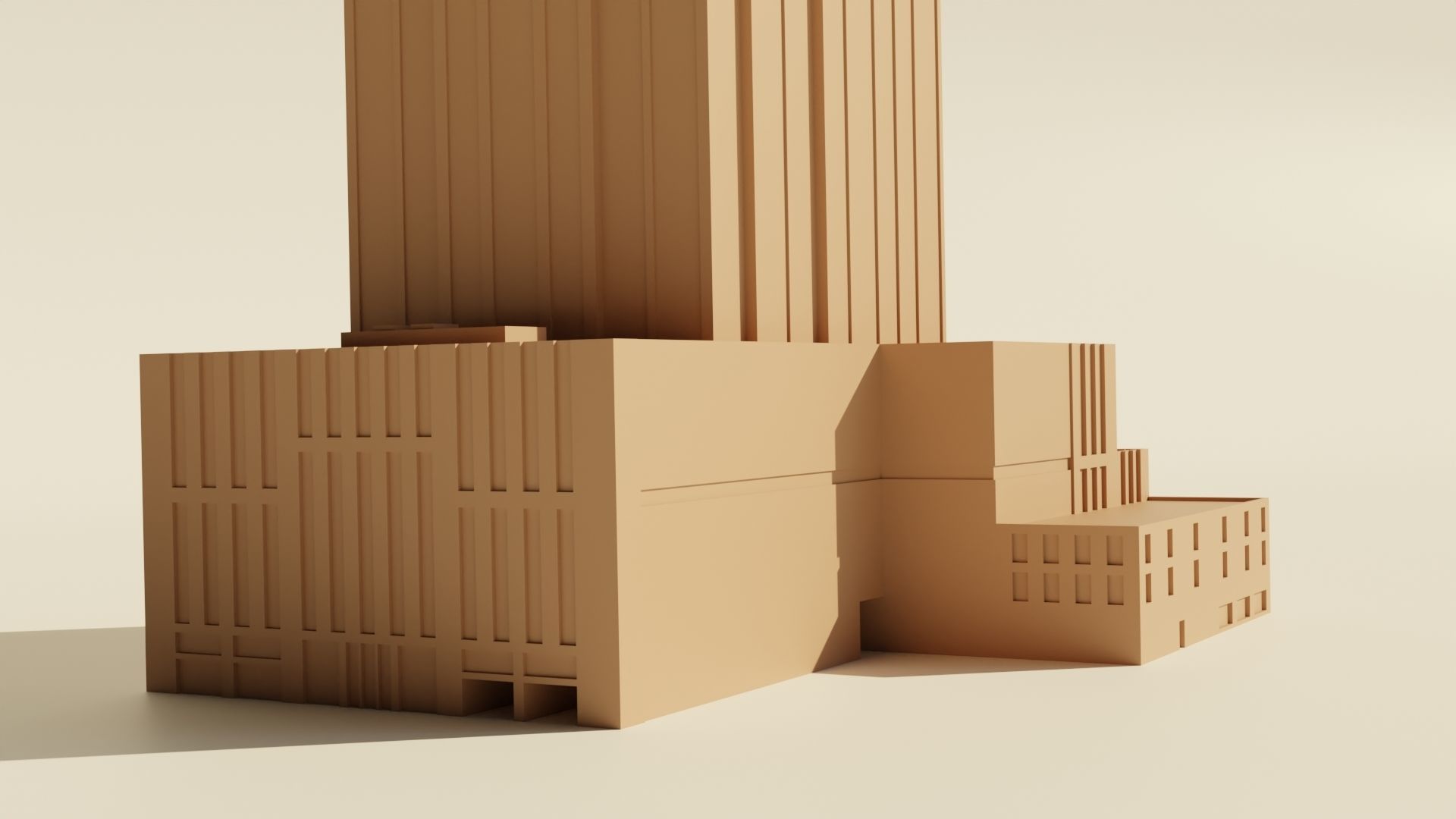 Frost bank tower 3D print model_4