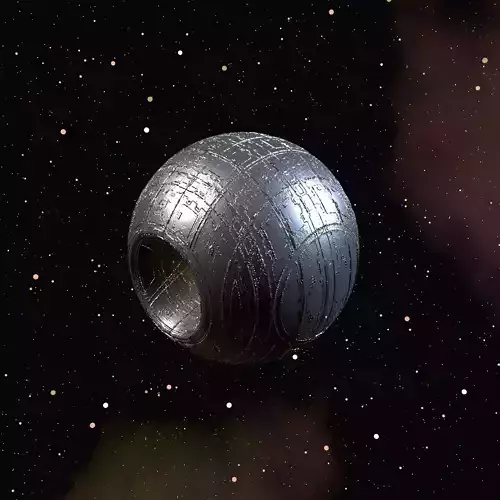 Sci-fi planet 3D model