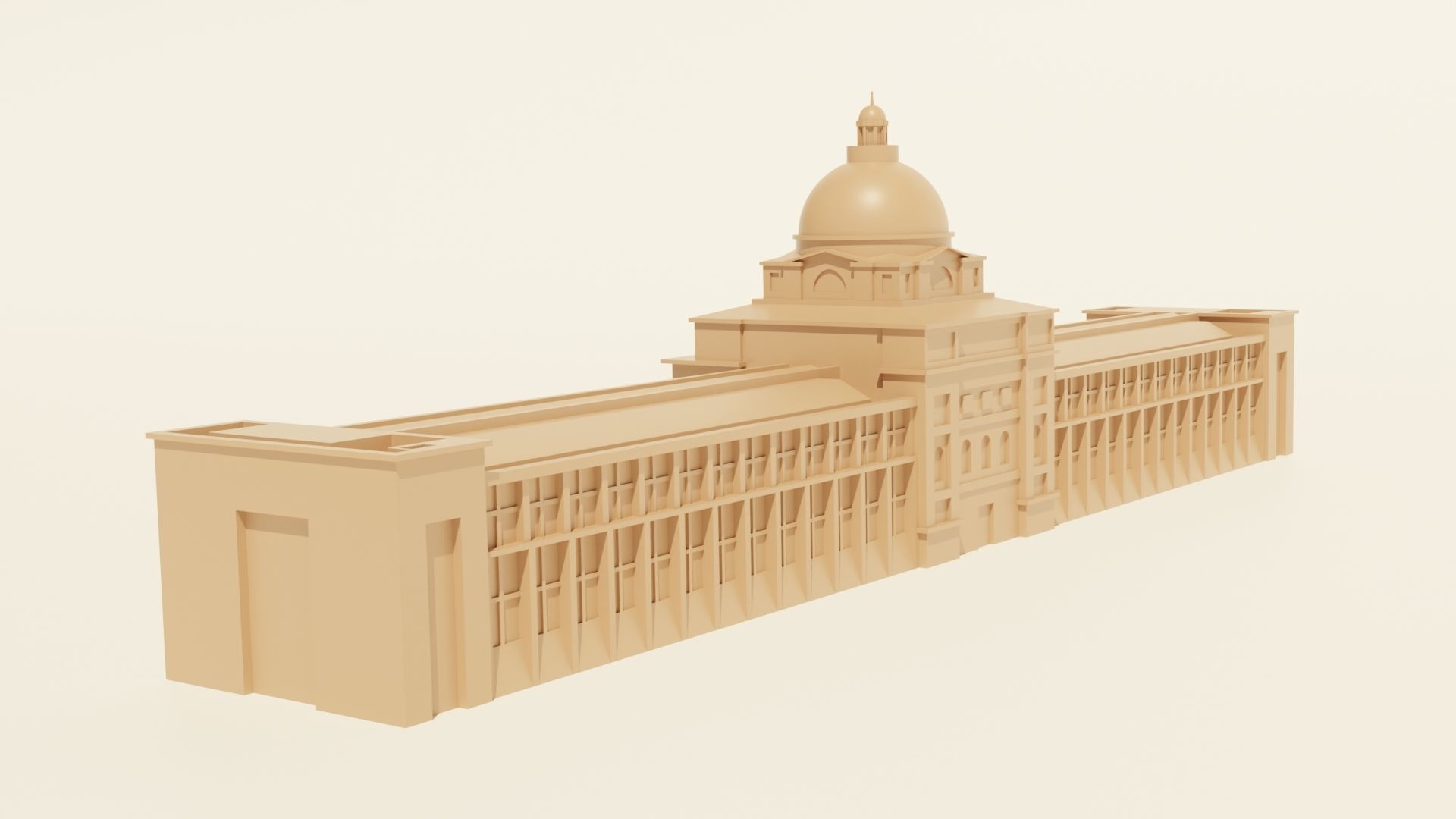 Bavarian State Chancellery 3D print model_4