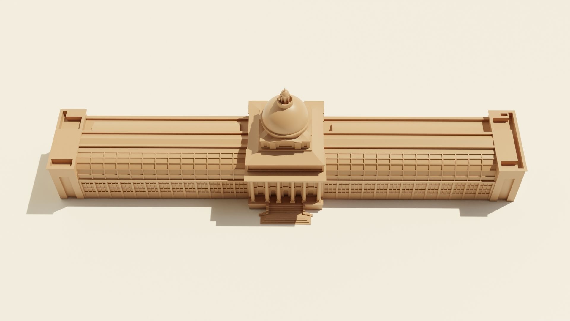 Bavarian State Chancellery 3D print model_3