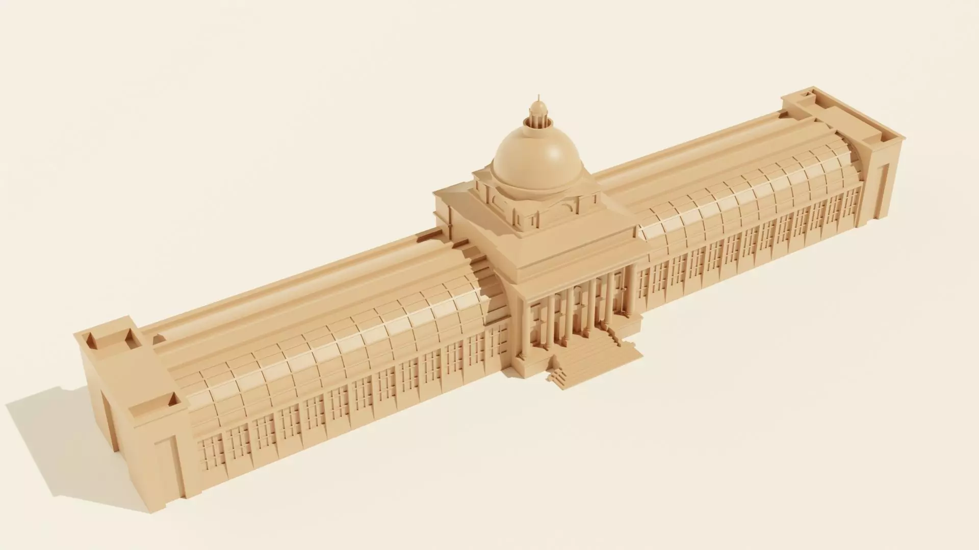 Bavarian State Chancellery 3D print model_0