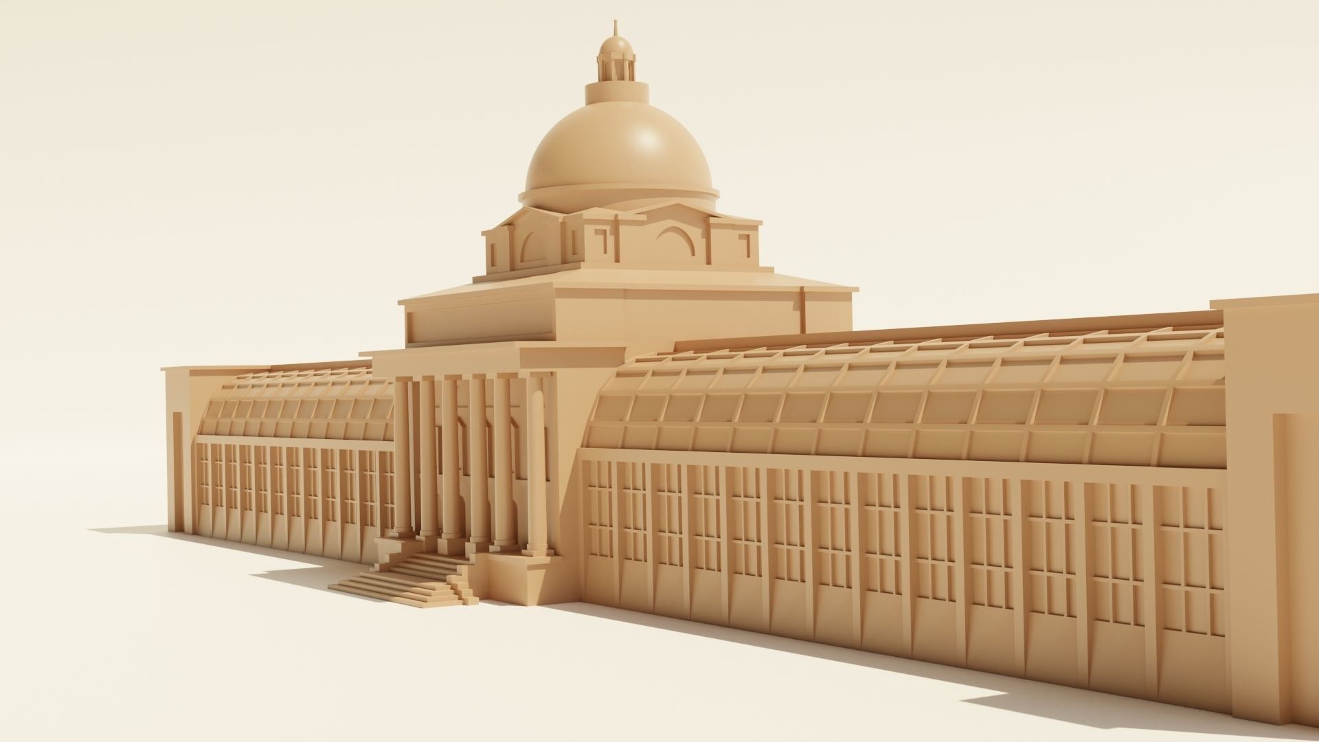 Bavarian State Chancellery 3D print model_2