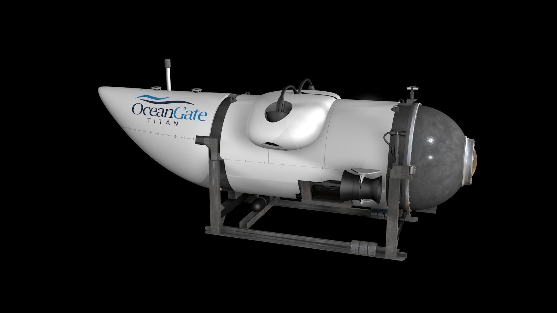 Oceangate Titan 3D model_30