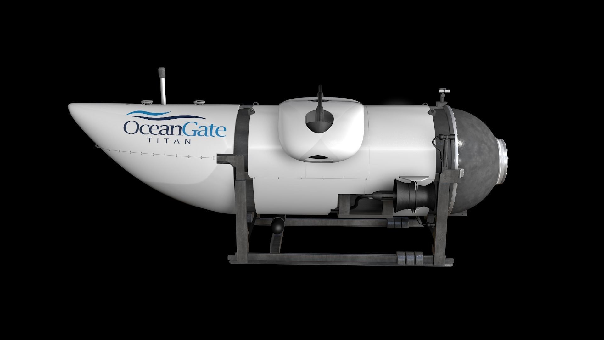 Oceangate Titan 3D model_4