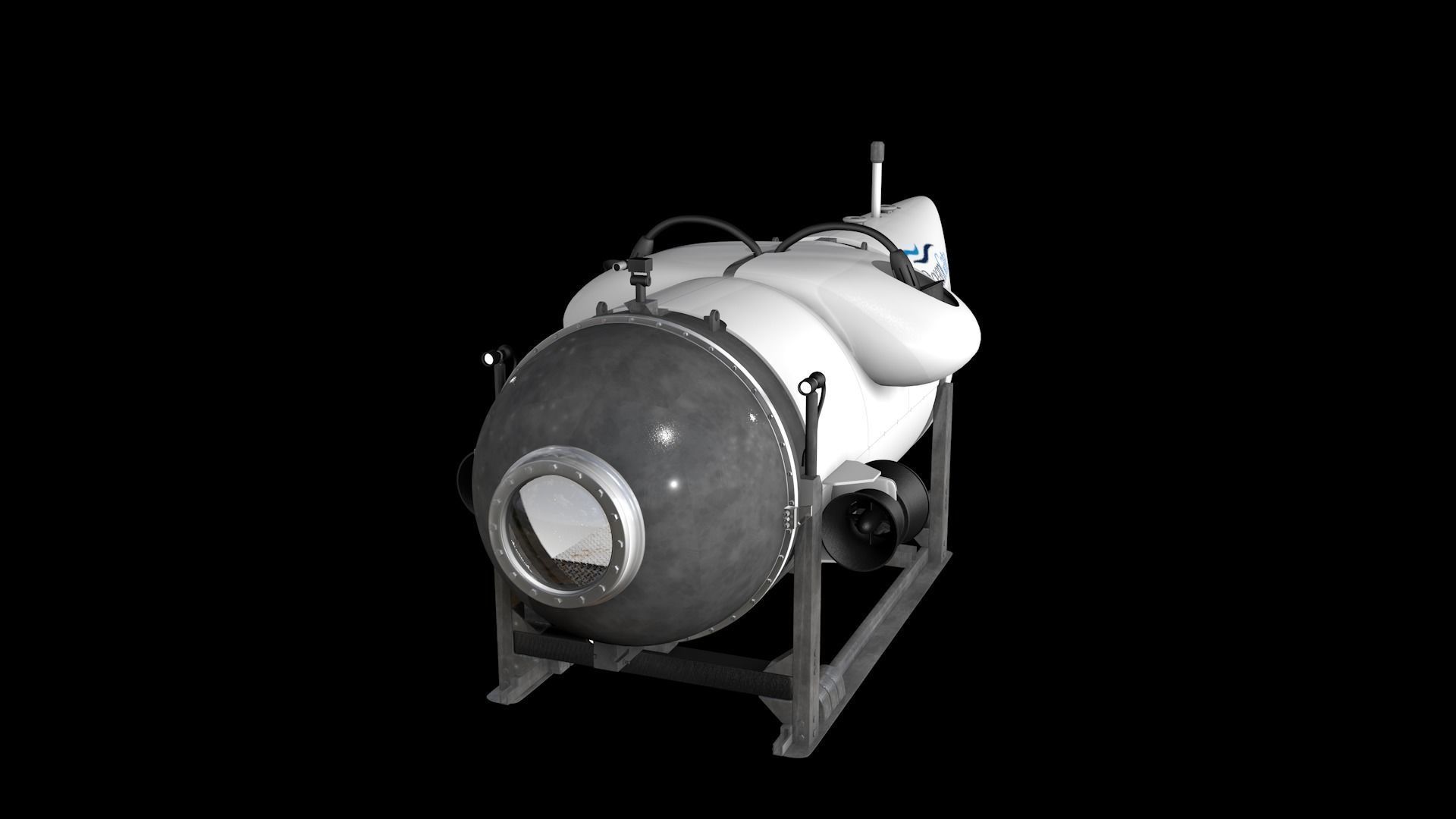 Oceangate Titan 3D model_23