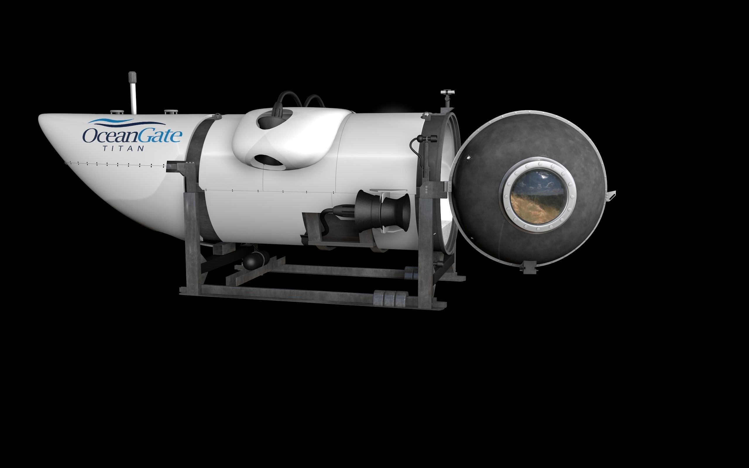 Oceangate Titan 3D model_2