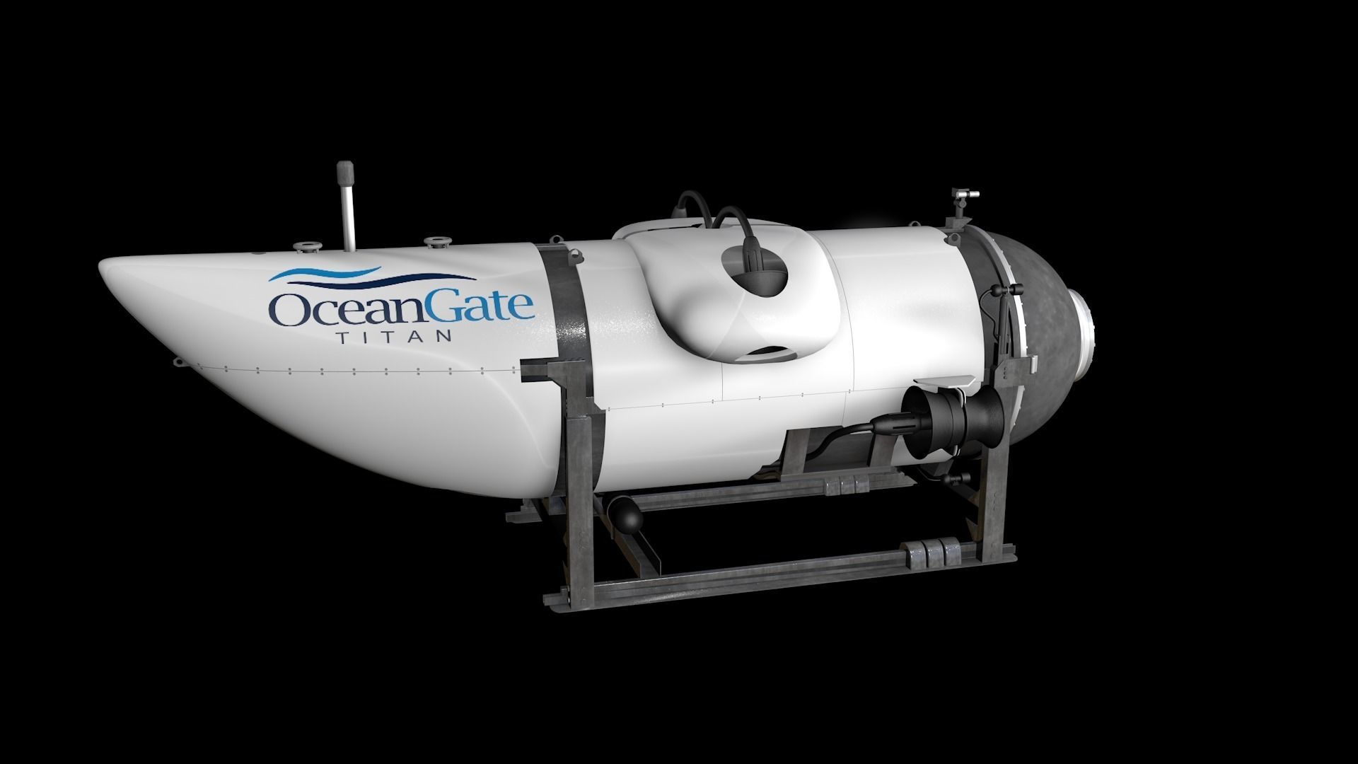 Oceangate Titan 3D model_8