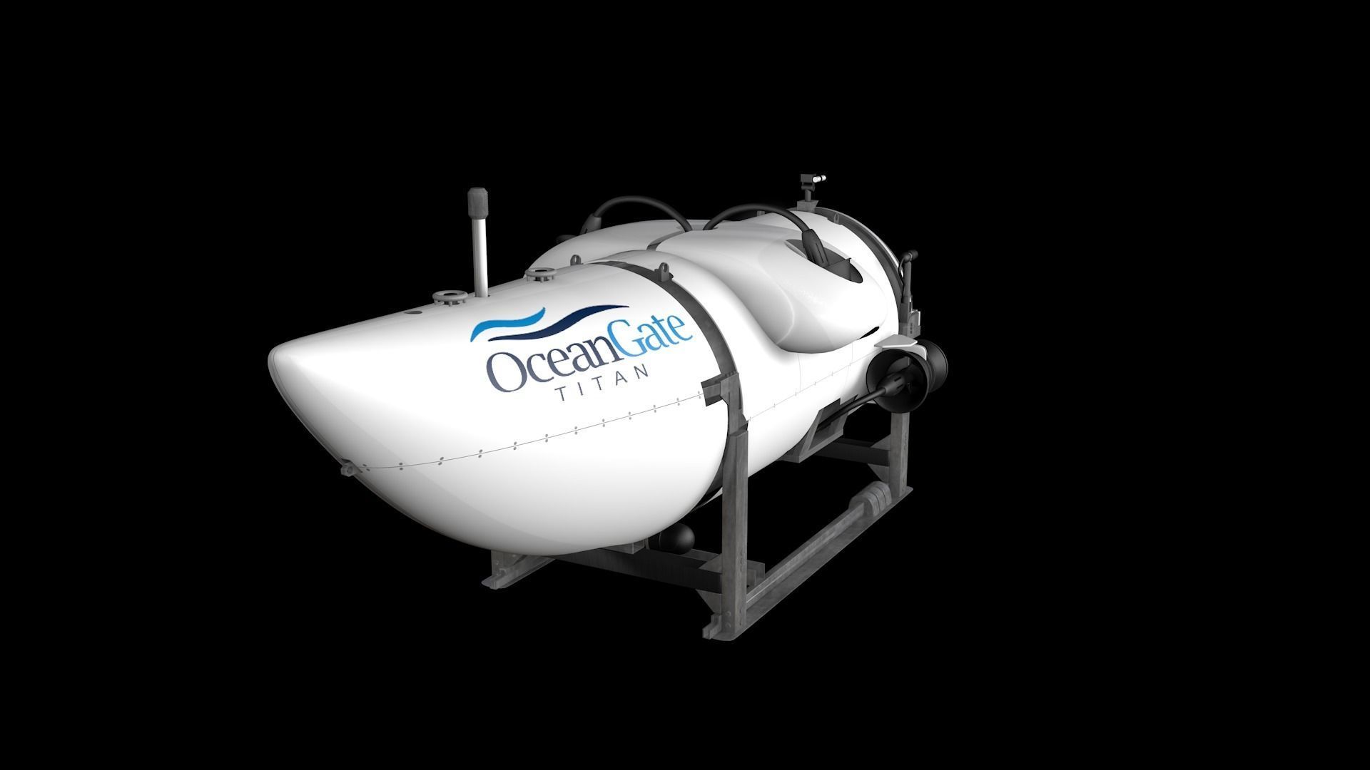Oceangate Titan 3D model_12
