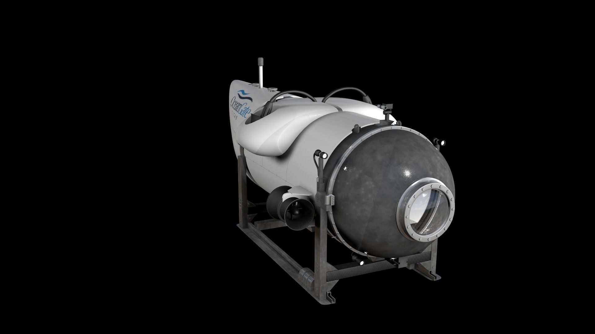 Oceangate Titan 3D model_26
