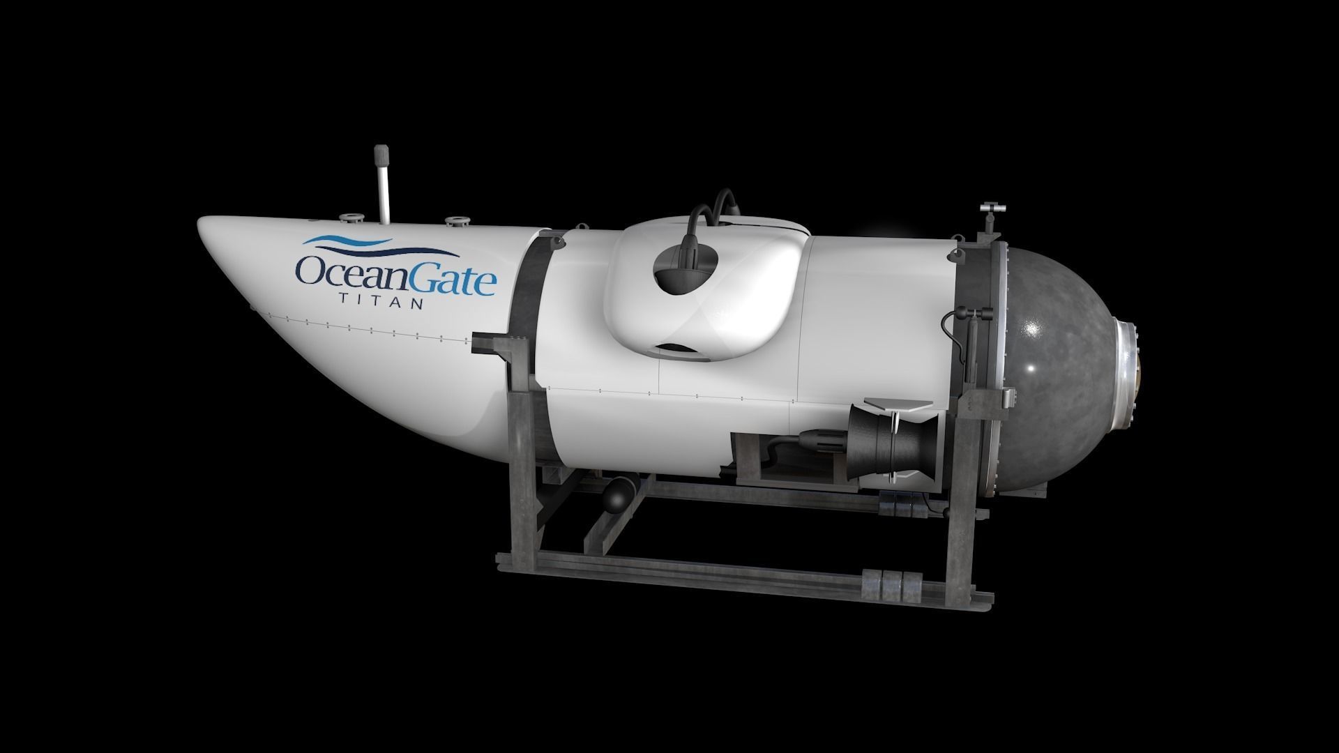 Oceangate Titan 3D model_31