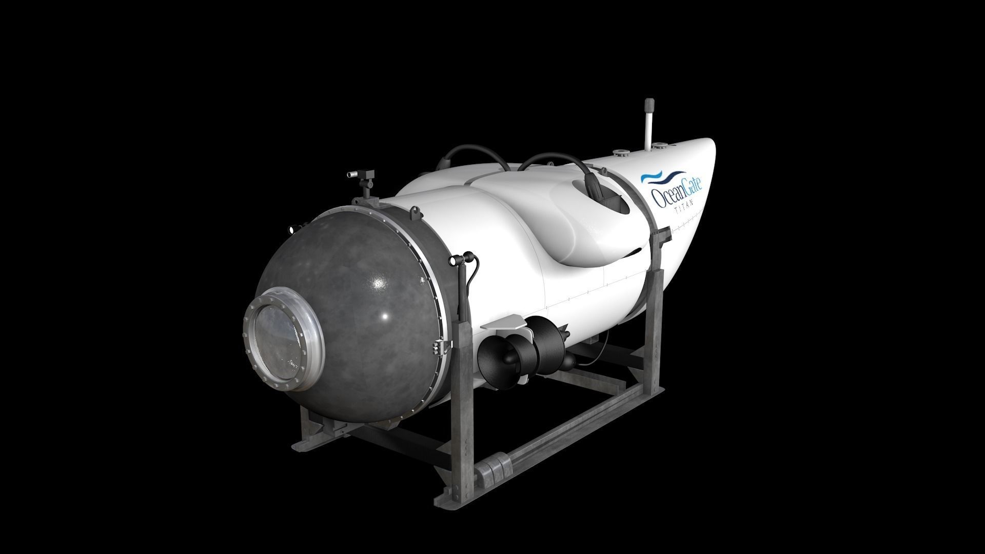 Oceangate Titan 3D model_22