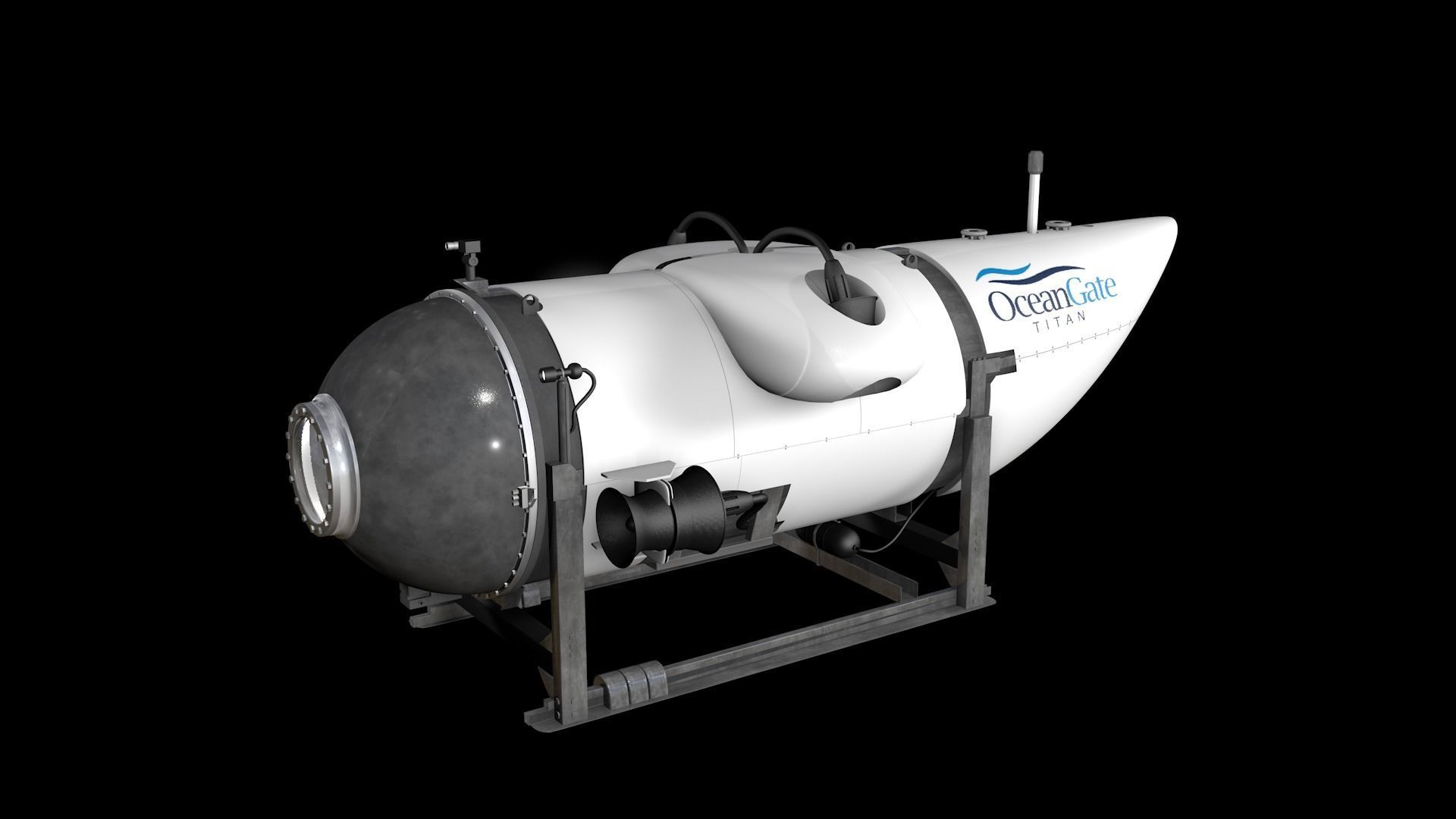Oceangate Titan 3D model_21