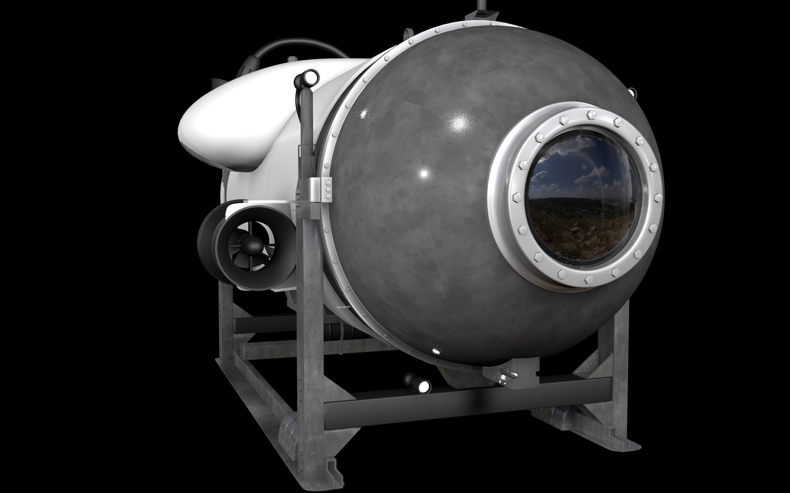 Oceangate Titan 3D model_38