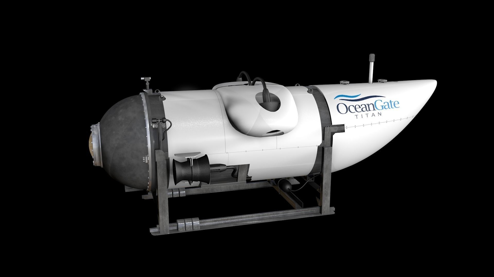 Oceangate Titan 3D model_20
