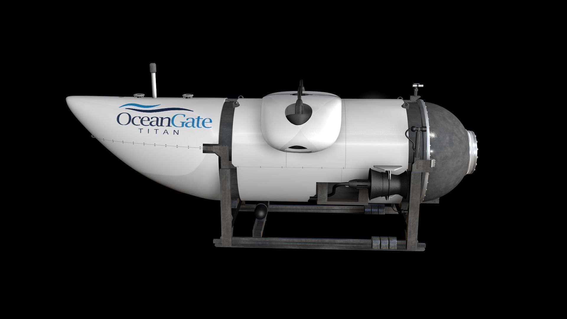 Oceangate Titan 3D model_33