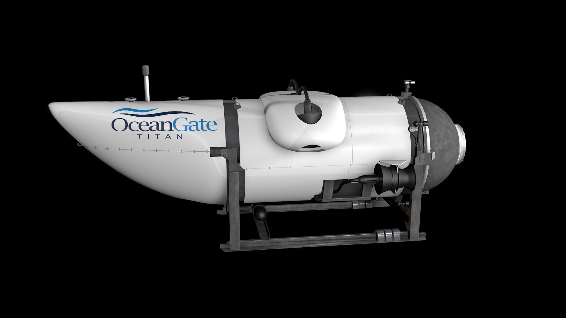 Oceangate Titan 3D model_7