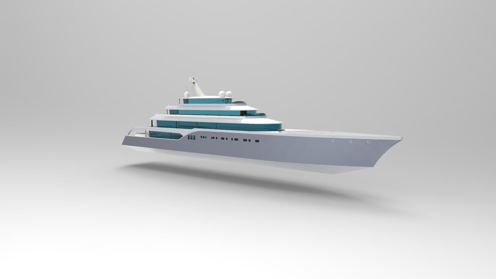 Feadship Super Yacht 3D model_6