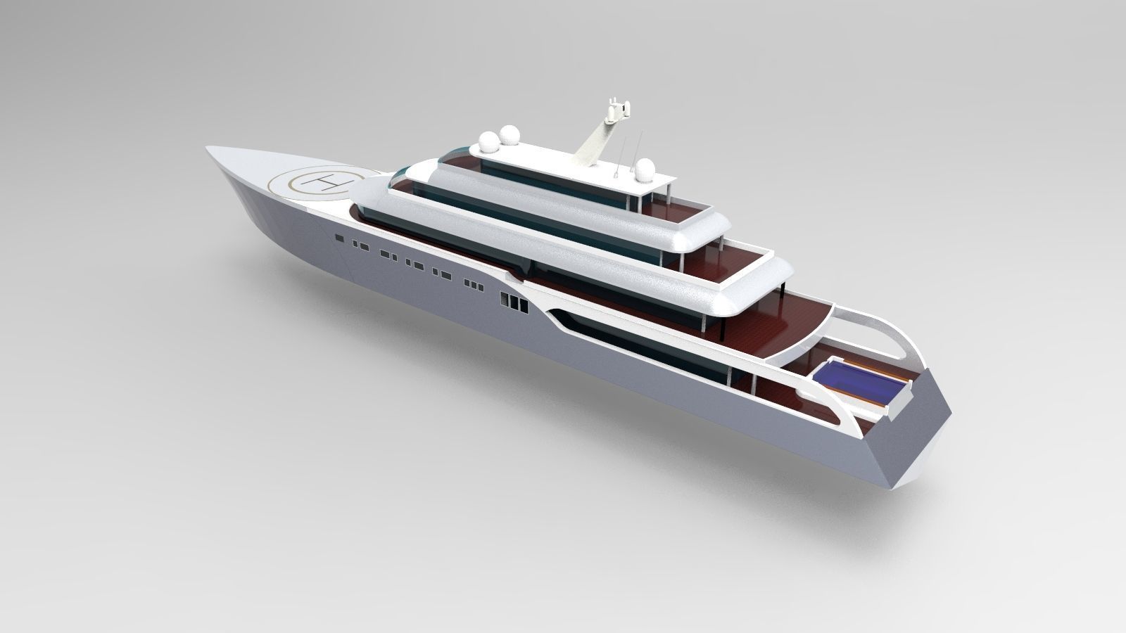 Feadship Super Yacht 3D model_4