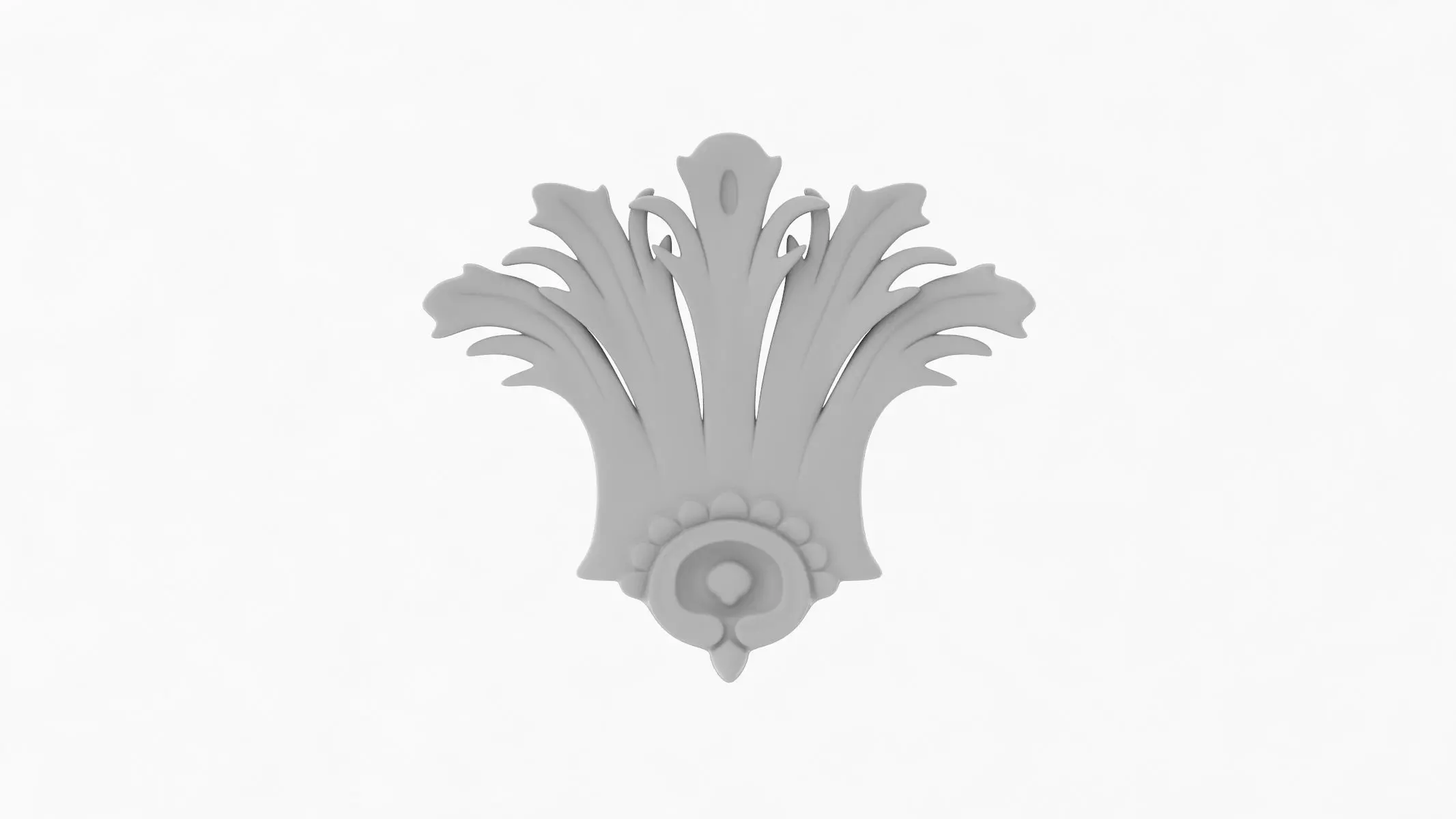 Cartouche Ornament 004 3D model