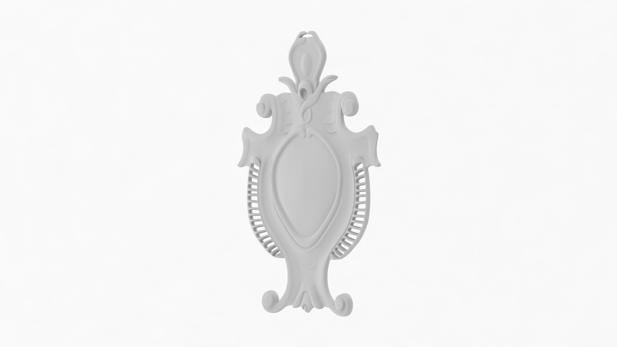 Cartouche Ornament 013 3D model_2