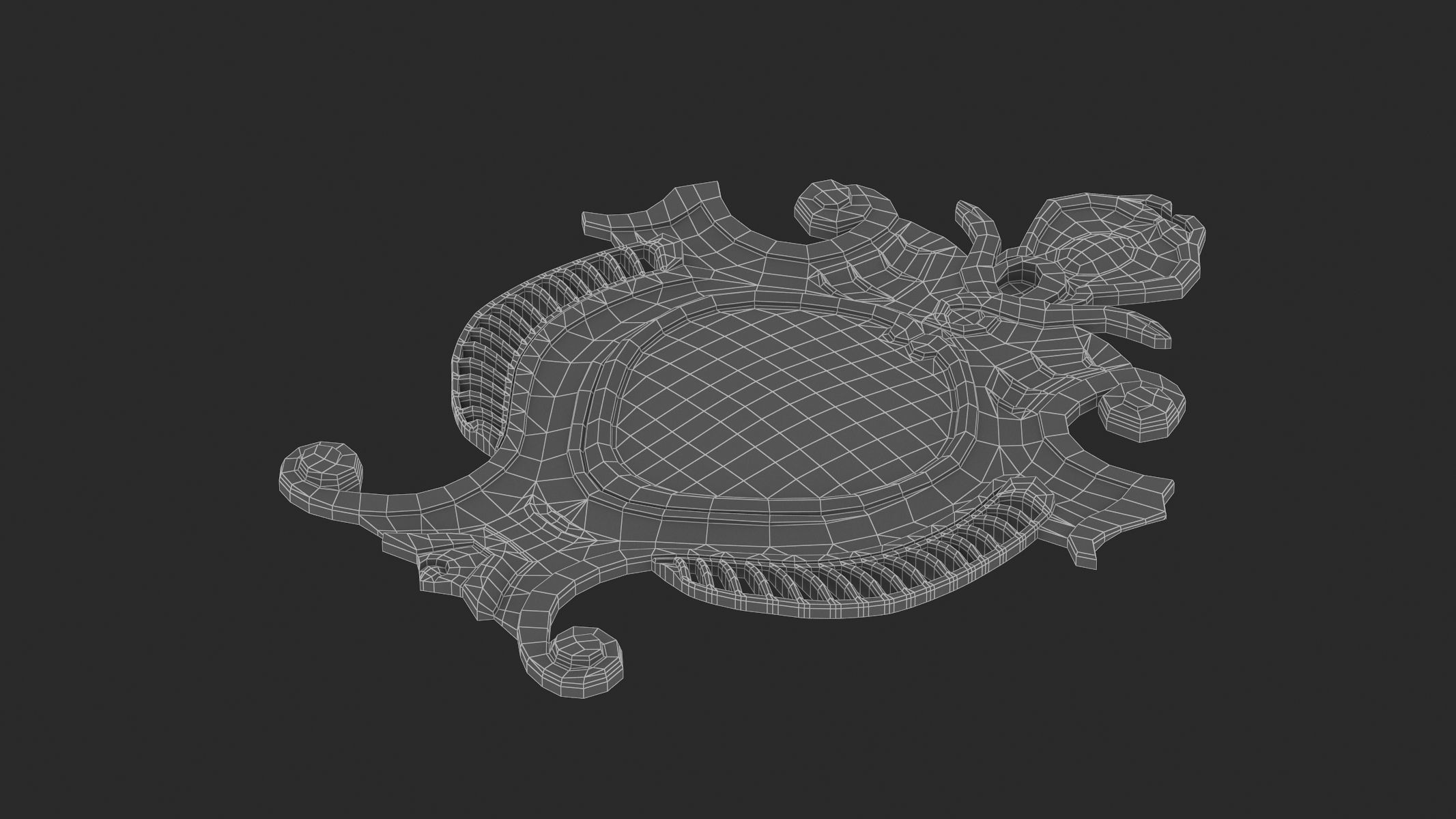 Cartouche Ornament 013 3D model_9