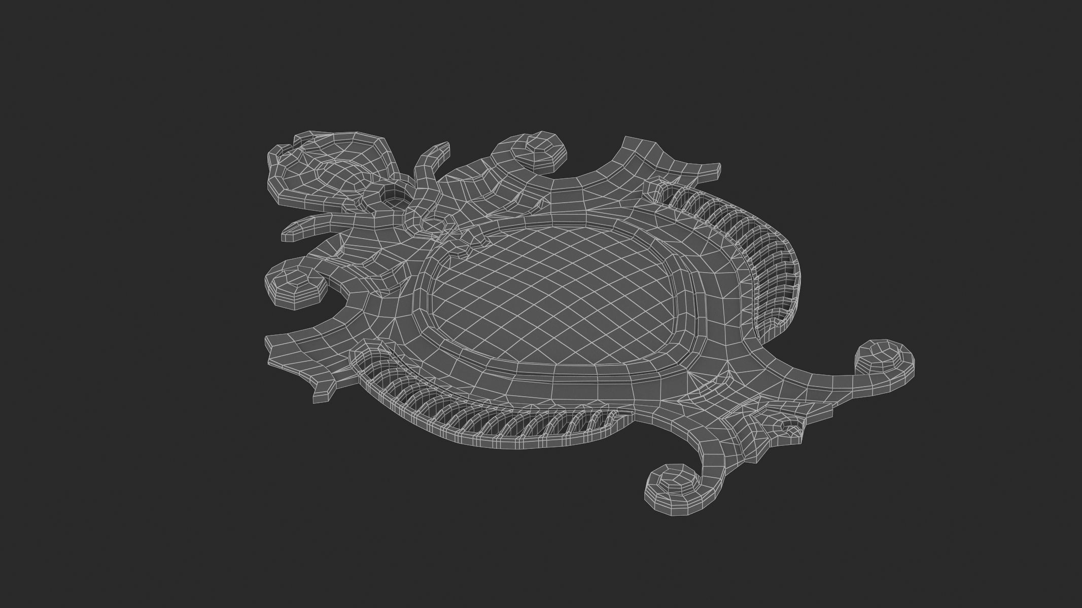 Cartouche Ornament 013 3D model_8