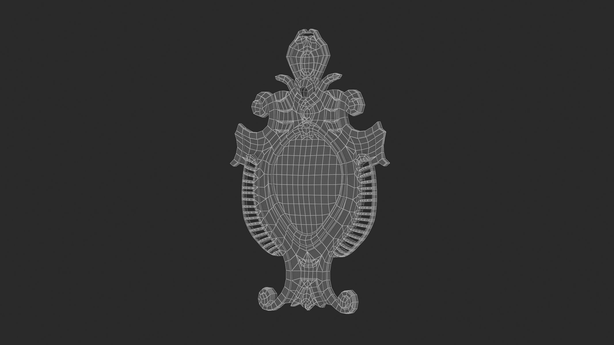 Cartouche Ornament 013 3D model_7