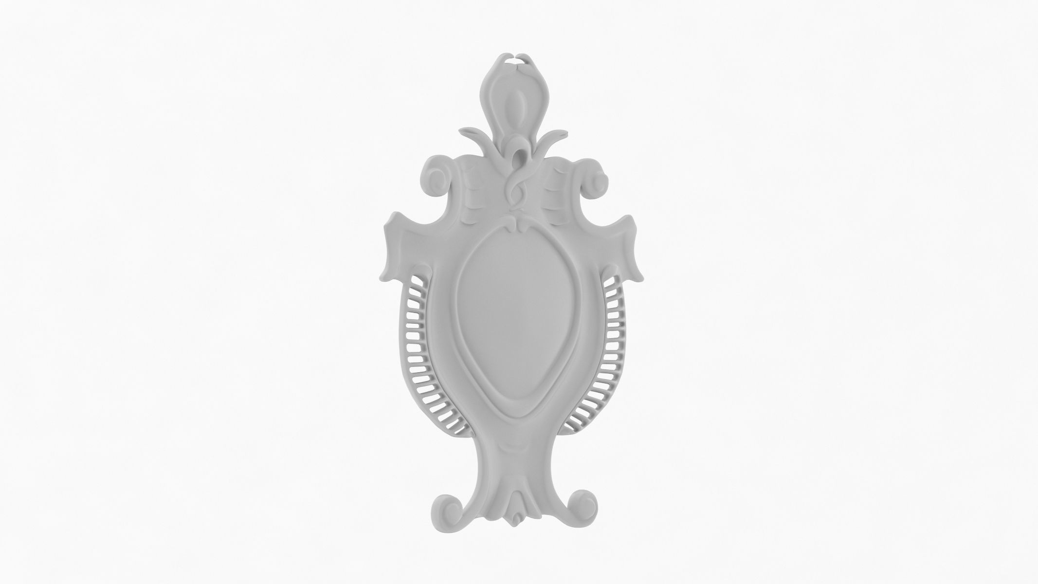 Cartouche Ornament 013 3D model_1