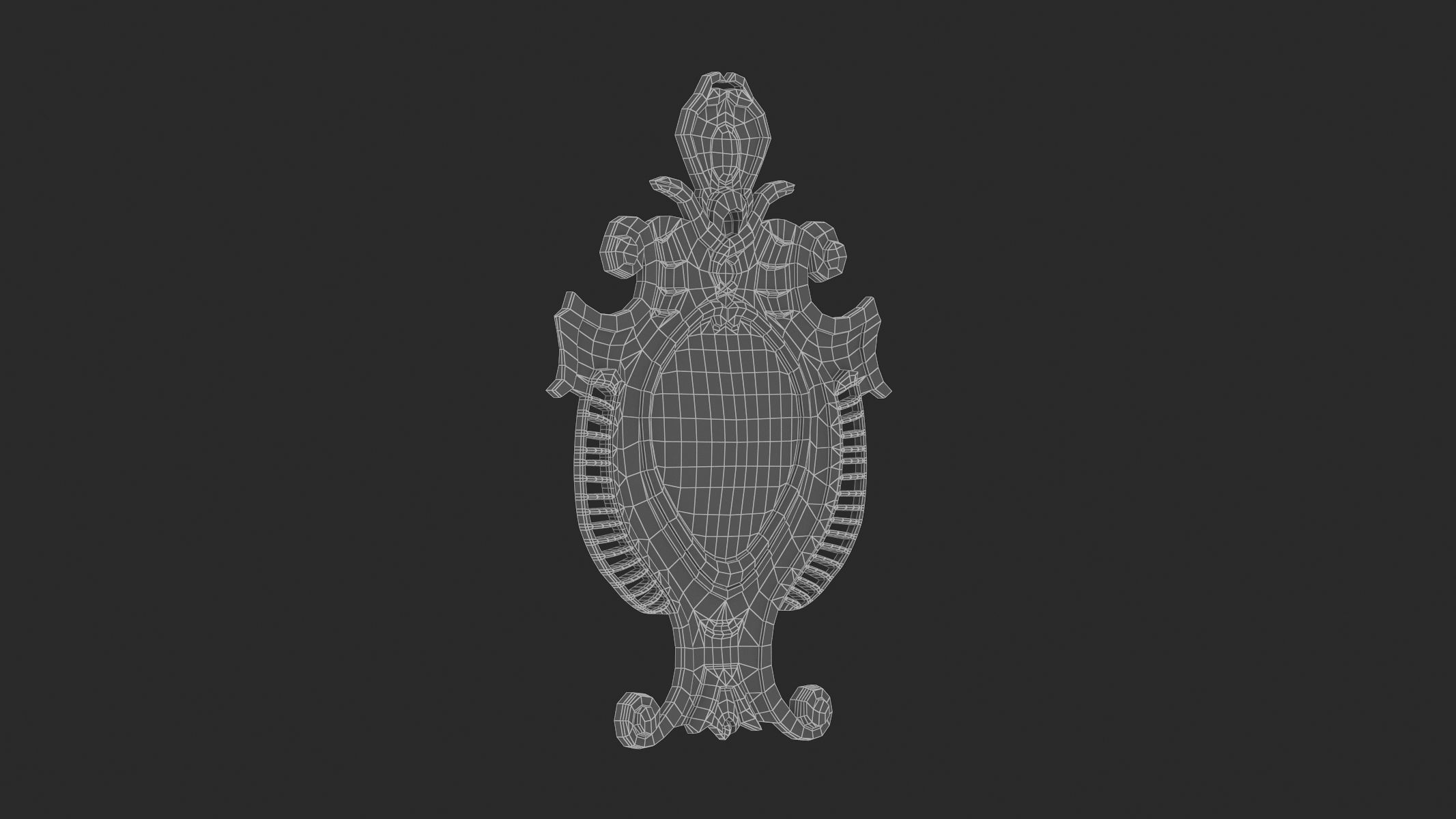 Cartouche Ornament 013 3D model_6