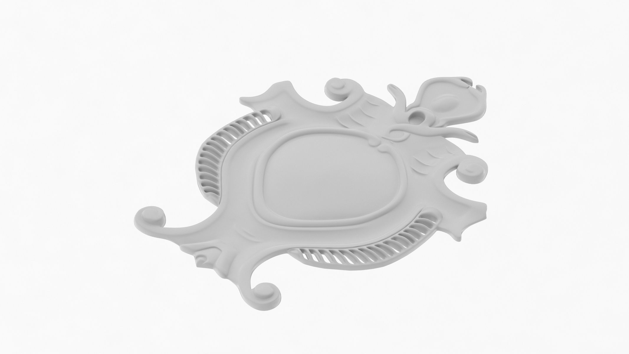 Cartouche Ornament 013 3D model_4