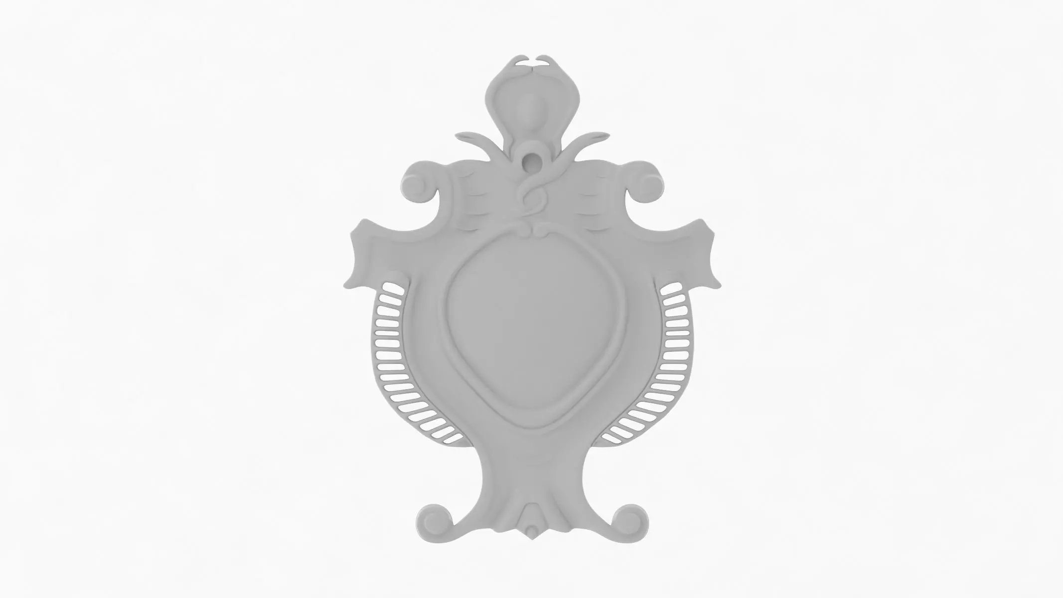 Cartouche Ornament 013 3D model_0