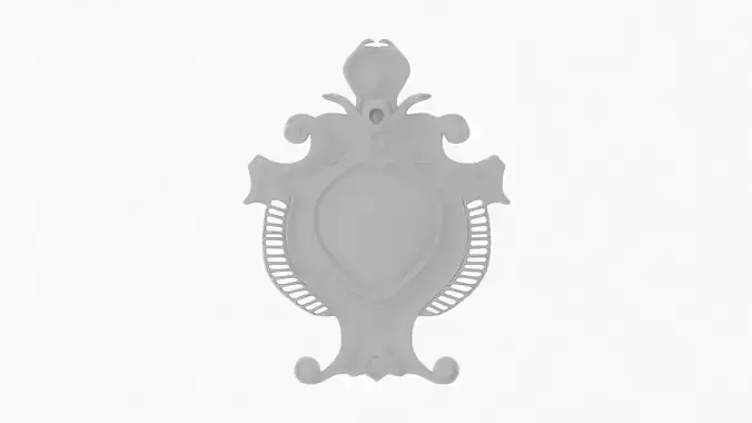 Cartouche Ornament 013 3D model Cartouche Ornament 013 3D model