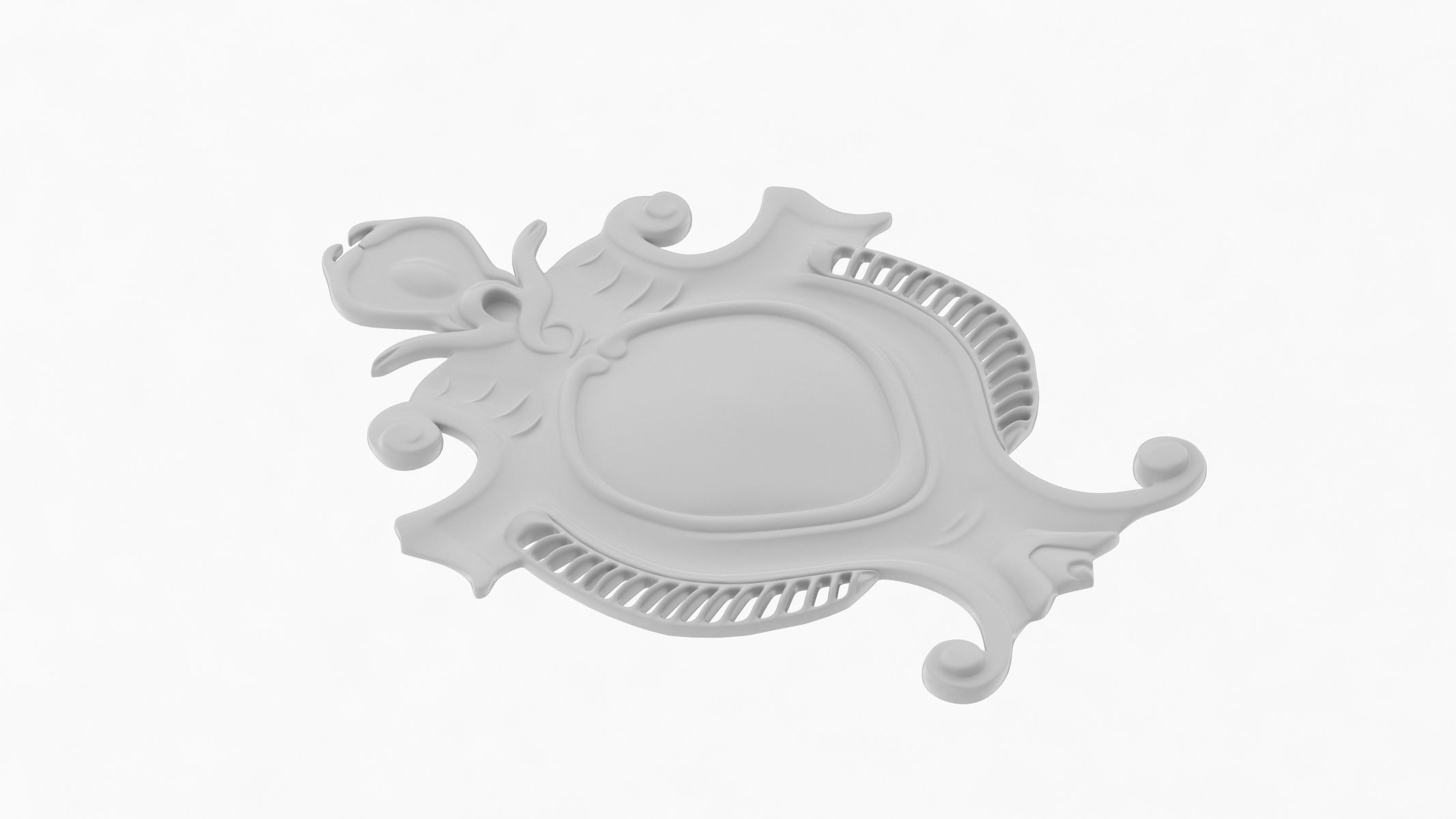 Cartouche Ornament 013 3D model_3