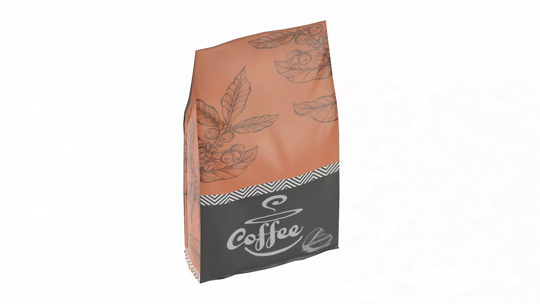 Coffee Pack Low Poly PBR Realistic Low-poly 3D model
