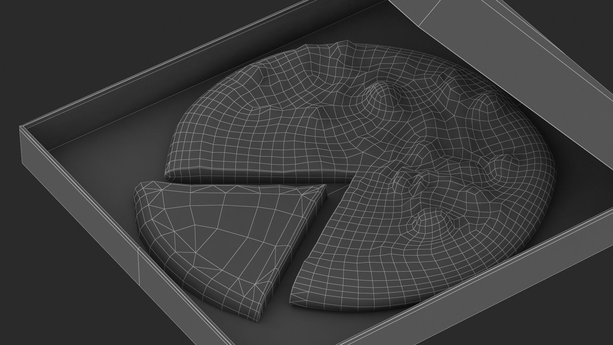 Frozen Pizza Low Poly PBR Realistic Low-poly 3D model_9