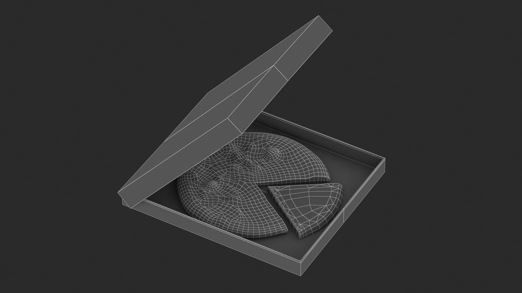 Frozen Pizza Low Poly PBR Realistic Low-poly 3D model_6