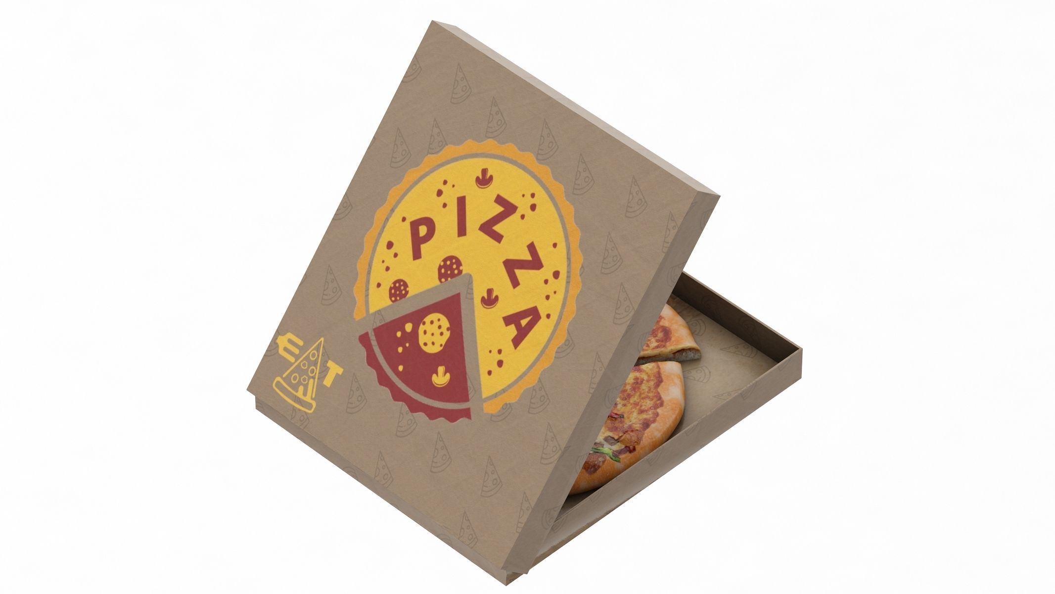 Frozen Pizza Low Poly PBR Realistic Low-poly 3D model_2