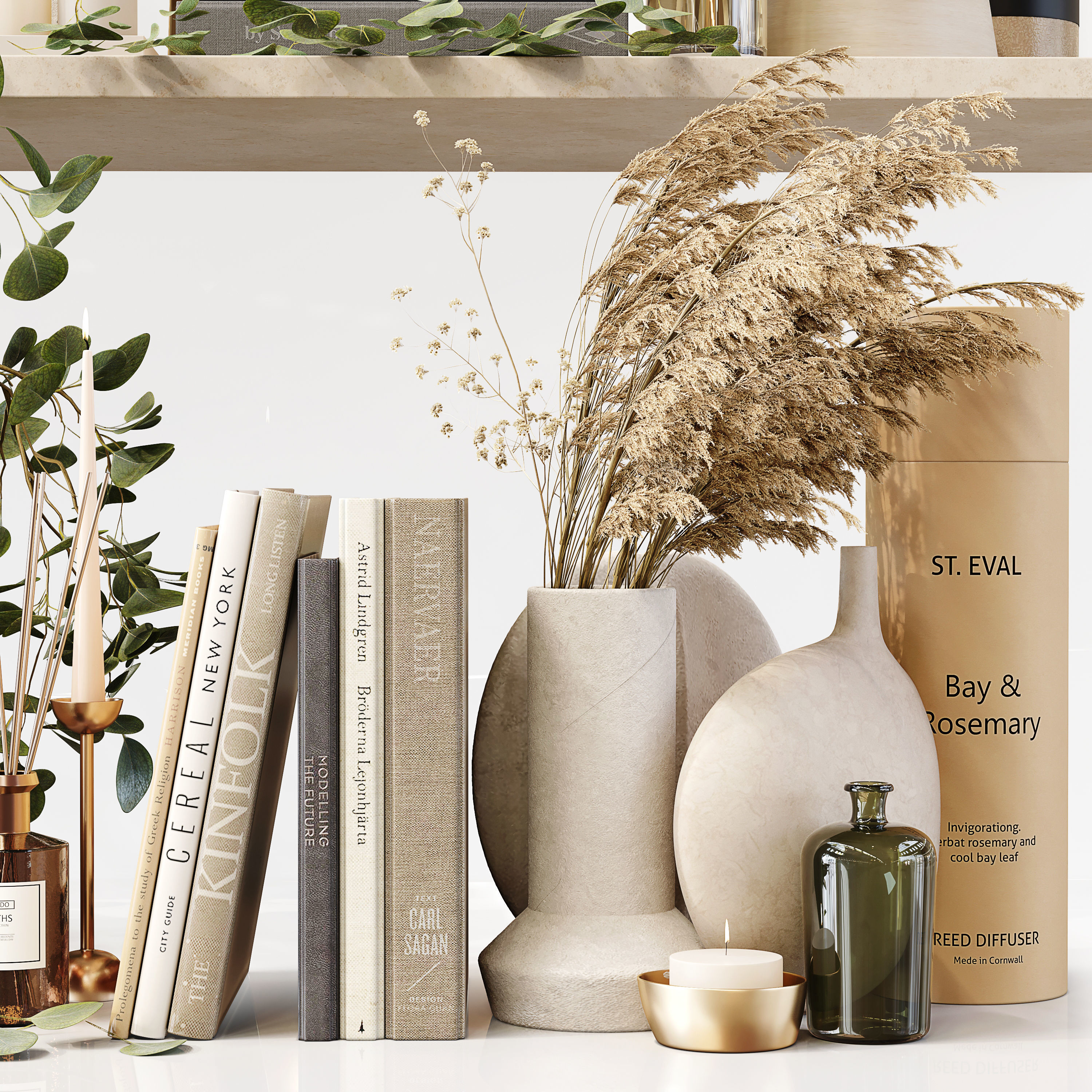 Decorative Set 181 Low-poly 3D model_8