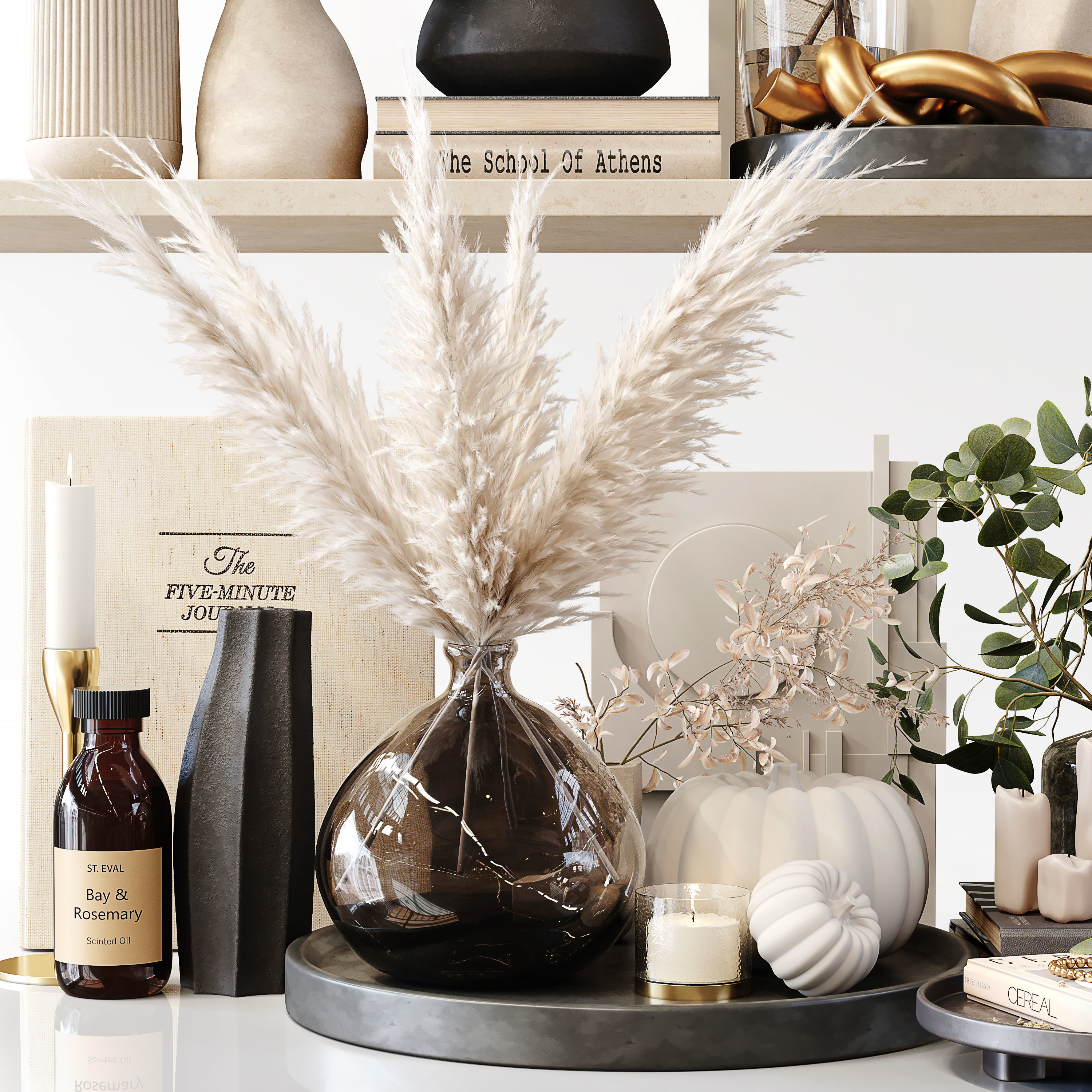 Decorative Set 181 Low-poly 3D model_9