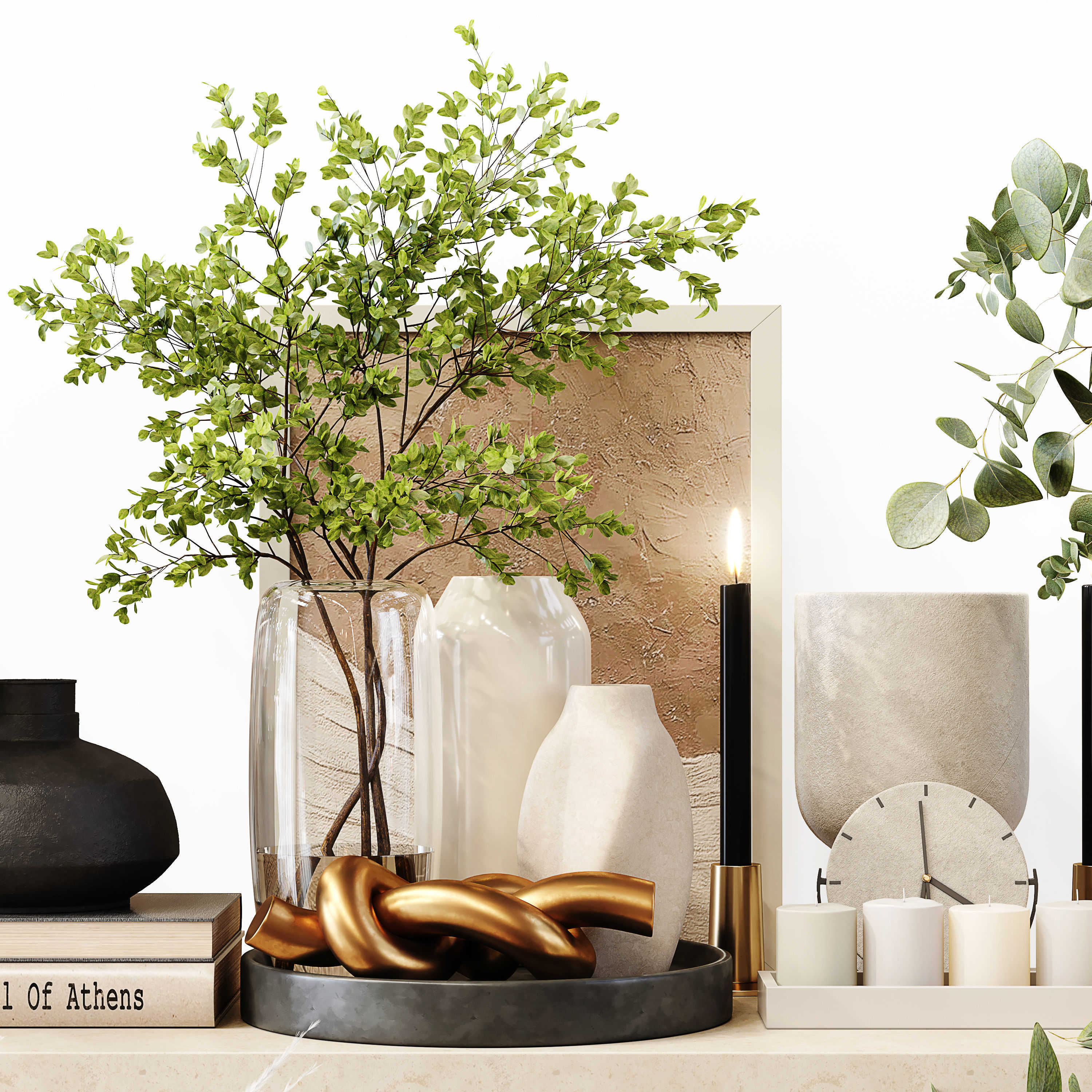 Decorative Set 181 Low-poly 3D model_5