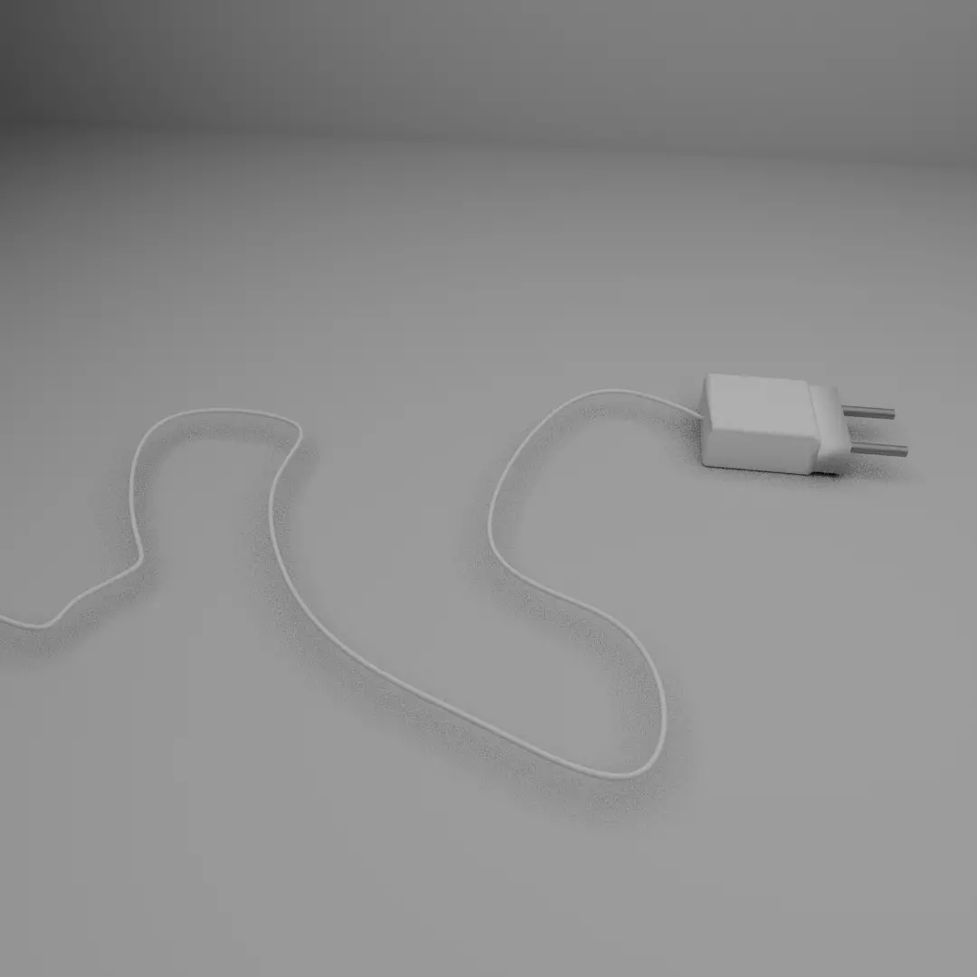 Electric plug Free low-poly 3D model