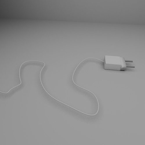 Electric plug Free low-poly 3D model